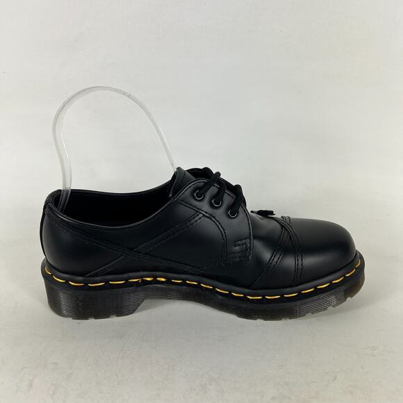Dr. Martens 1461 Bow Oxford Women's 6 Black Smooth Leather Lace Up Comfort Shoes - Picture 3 of 10